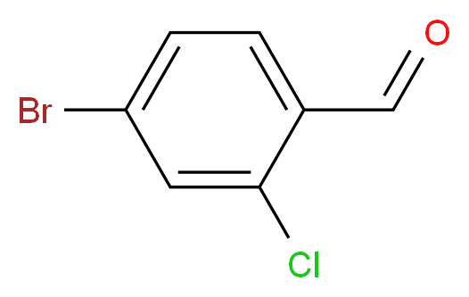 4-溴-2-氯苯甲醛_分子结构_CAS_158435-41-7)