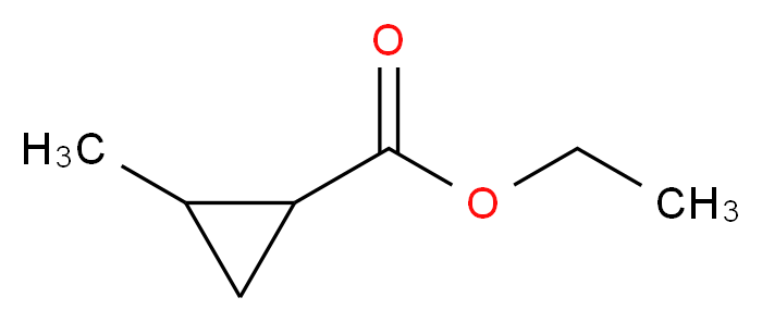 2-甲基环丙烷-1-羧酸乙酯_分子结构_CAS_20913-25-1)