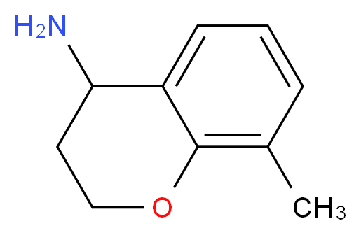 8-methyl-3,4-dihydro-2H-1-benzopyran-4-amine_分子结构_CAS_754958-74-2)