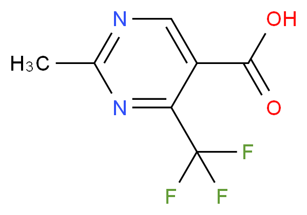 2-methyl-4-(trifluoromethyl)pyrimidine-5-carboxylic acid_分子结构_CAS_149771-24-4