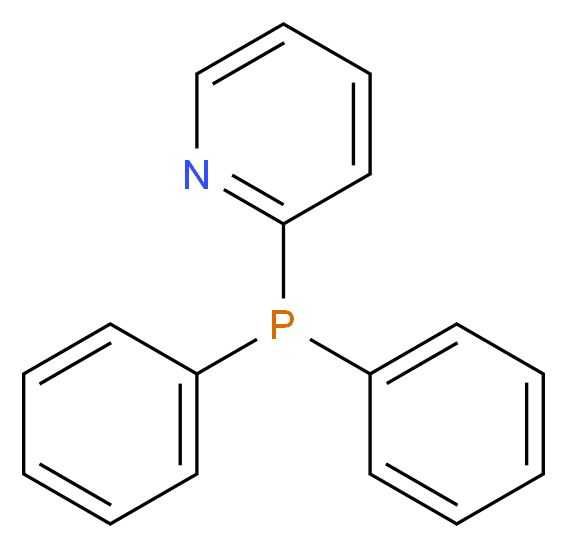 2-(diphenylphosphanyl)pyridine_分子结构_CAS_37943-90-1