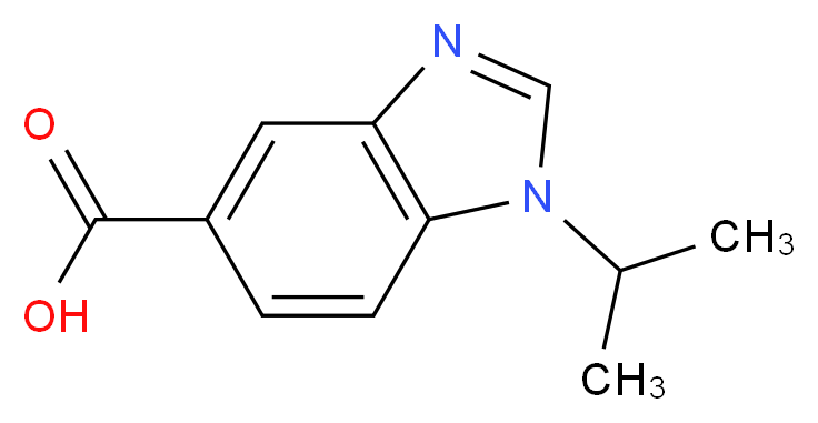 1-(propan-2-yl)-1H-1,3-benzodiazole-5-carboxylic acid_分子结构_CAS_)