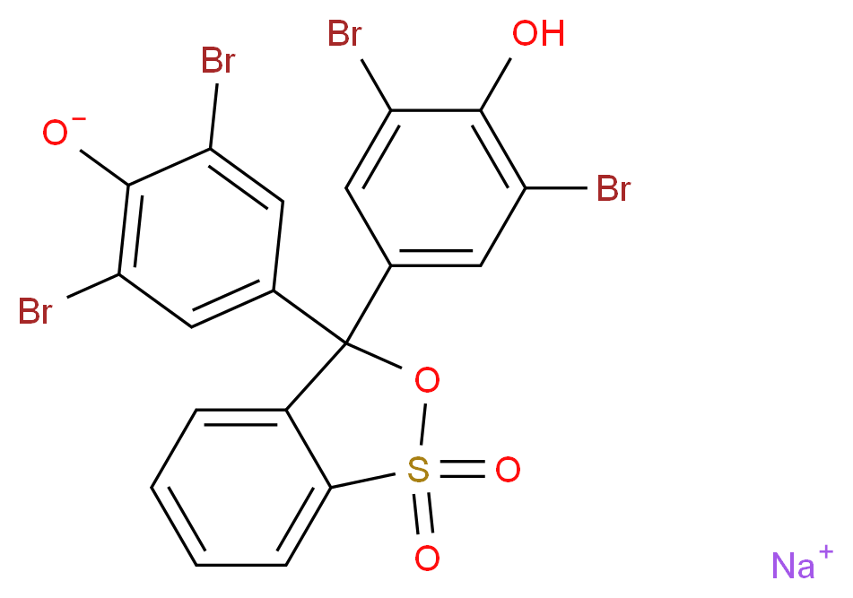 Bromophenol blue sodium salt_分子结构_CAS_34725-61-6)