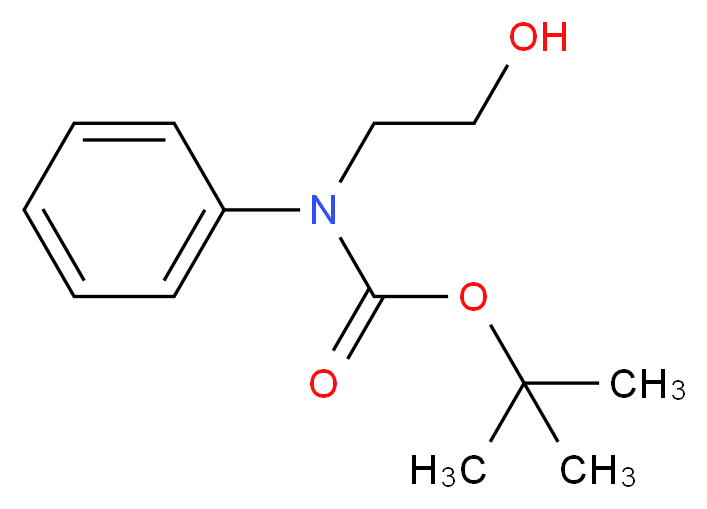 tert-butyl N-(2-hydroxyethyl)-N-phenylcarbamate_分子结构_CAS_117049-14-6