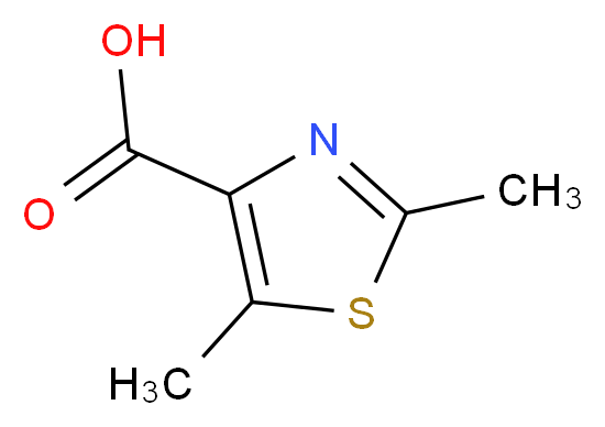 2,5-Dimethyl-1,3-thiazole-4-carboxylic acid_分子结构_CAS_)