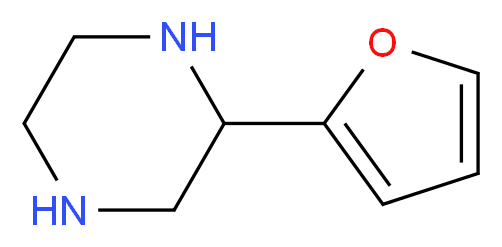 2-(2-Furyl)piperazine_分子结构_CAS_)