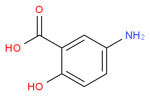 5-Amino-2-hydroxybenzoic acid_分子结构_CAS_)