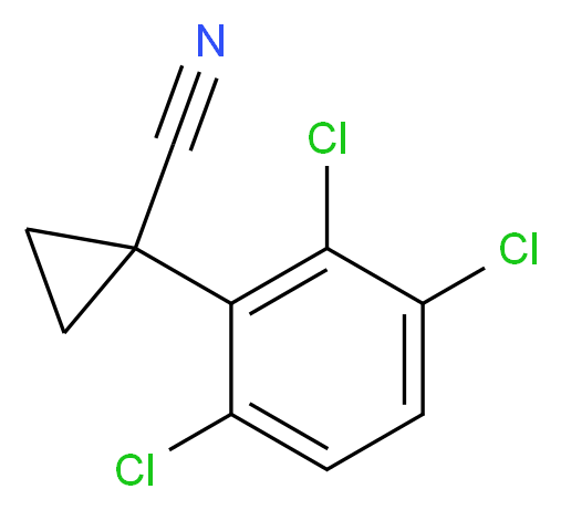 1-(2,3,6-trichlorophenyl)cyclopropanecarbonitrile_分子结构_CAS_124276-53-5)