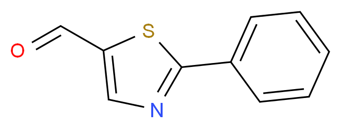 2-Phenylthiazole-5-carbaldehyde_分子结构_CAS_1011-40-1)