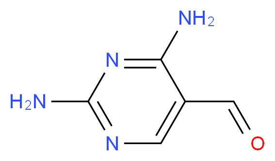 2,4-diaminopyrimidine-5-carbaldehyde_分子结构_CAS_20781-06-0