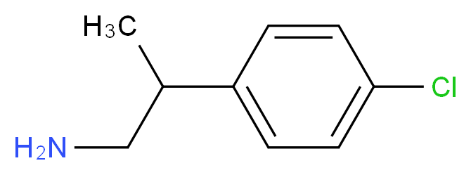 2-(4-chlorophenyl)propan-1-amine_分子结构_CAS_4806-79-5)