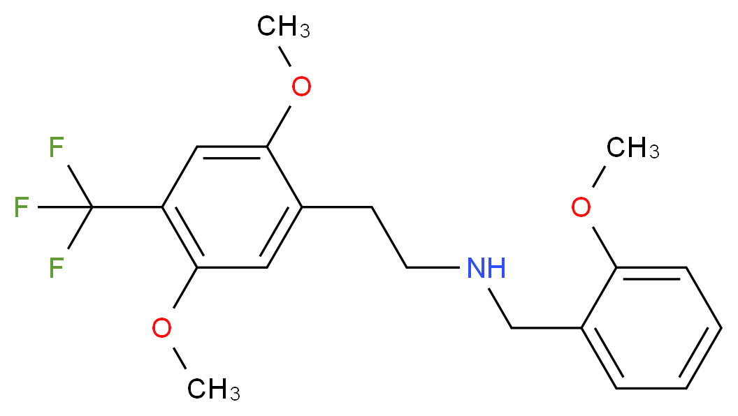 {2-[2,5-dimethoxy-4-(trifluoromethyl)phenyl]ethyl}[(2-methoxyphenyl)methyl]amine_分子结构_CAS_1027161-33-6