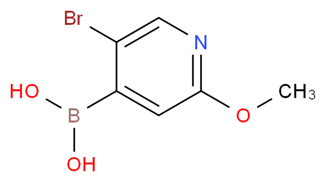 (5-Bromo-2-methoxypyridin-4-yl)boronic acid_分子结构_CAS_957060-94-5)