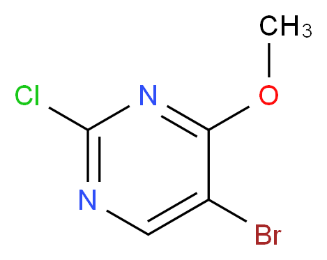 5-Bromo-2-chloro-4-methoxypyrimidine_分子结构_CAS_)