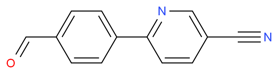 6-(4-formylphenyl)pyridine-3-carbonitrile_分子结构_CAS_851340-81-3