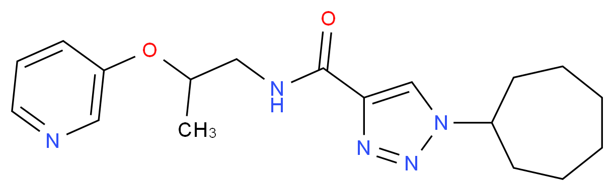 1-cycloheptyl-N-[2-(3-pyridinyloxy)propyl]-1H-1,2,3-triazole-4-carboxamide_分子结构_CAS_)