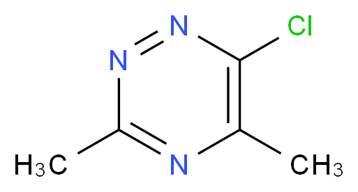 6-CHLORO-3,5-DIMETHYL-1,2,4-TRIAZINE_分子结构_CAS_1260664-76-3)