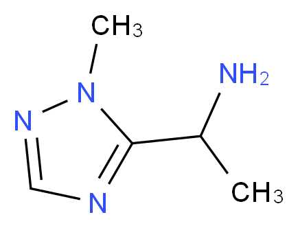 1-(1-methyl-1H-1,2,4-triazol-5-yl)ethan-1-amine_分子结构_CAS_1210875-52-7