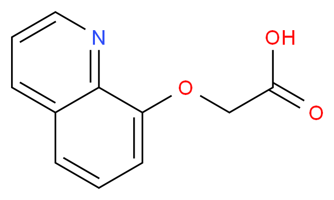 (Quinolin-8-yloxy)-acetic acid_分子结构_CAS_5326-89-6)