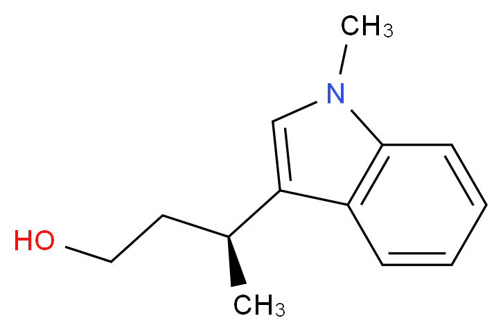 (3S)-3-(1-methyl-1H-indol-3-yl)butan-1-ol_分子结构_CAS_406920-76-1