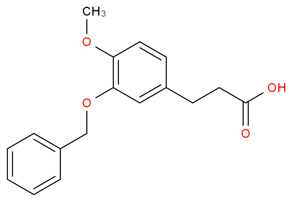 3-[3-(benzyloxy)-4-methoxyphenyl]propanoic acid_分子结构_CAS_36418-96-9