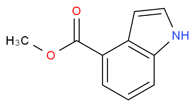 Methyl 1H-indole-4-carboxylate_分子结构_CAS_)