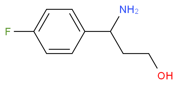 3-Amino-3-(4-fluorophenyl)propan-1-ol_分子结构_CAS_612532-52-2)