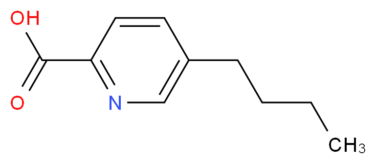 5-butylpyridine-2-carboxylic acid_分子结构_CAS_536-69-6