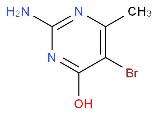 2-氨基-5-溴-6-甲基-4-嘧啶醇_分子结构_CAS_6307-35-3)