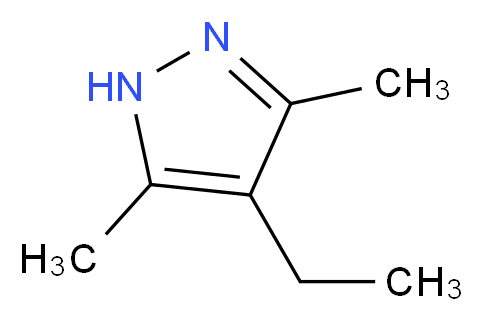 4-Ethyl-3,5-dimethyl-1H-pyrazole_分子结构_CAS_7554-67-8)