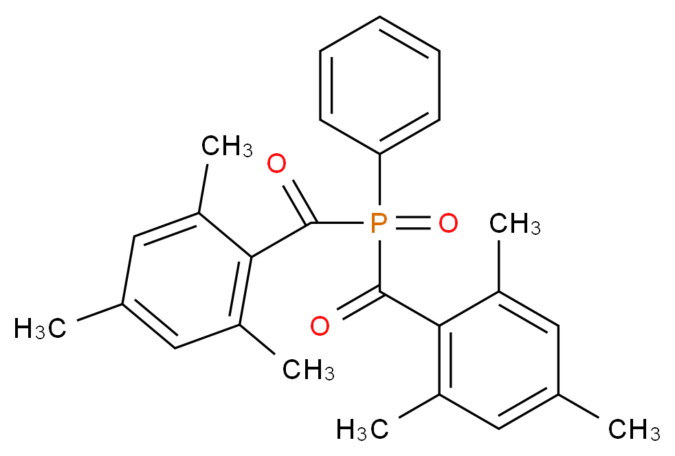 [phenyl(2,4,6-trimethylbenzoyl)phosphoryl](2,4,6-trimethylphenyl)methanone_分子结构_CAS_162881-26-7