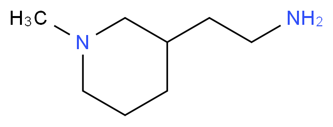 2-(1-methylpiperidin-3-yl)ethan-1-amine_分子结构_CAS_53295-72-0