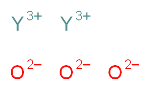 氧化钇(III), REacton&reg;_分子结构_CAS_1314-36-9)