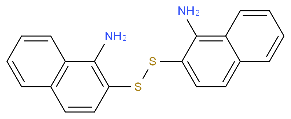 2,2′-Dithiodi(1-naphthylamine)_分子结构_CAS_38262-57-6)