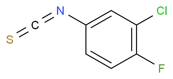 3-Chloro-4-fluorophenyl isothiocyanate 97%_分子结构_CAS_137724-66-4)