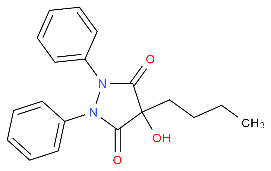 4-Hydroxy Phenylbutazone_分子结构_CAS_16860-43-8)