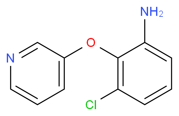 3-Chloro-2-(pyridin-3-yloxy)-phenylamine_分子结构_CAS_)