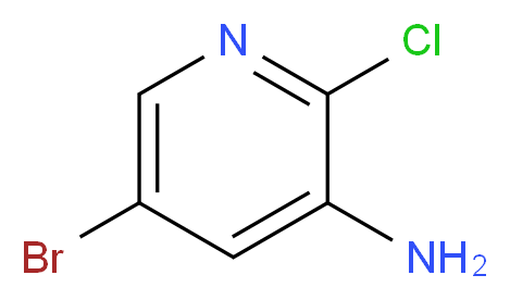 5-bromo-2-chloropyridin-3-amine_分子结构_CAS_588729-99-1
