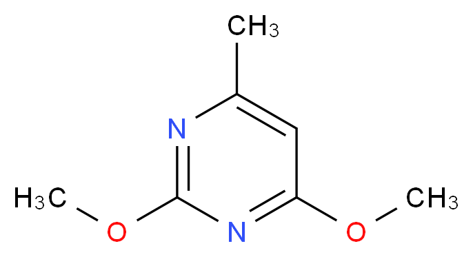 2,4-二甲氧基-6-甲基嘧啶_分子结构_CAS_7781-23-9)