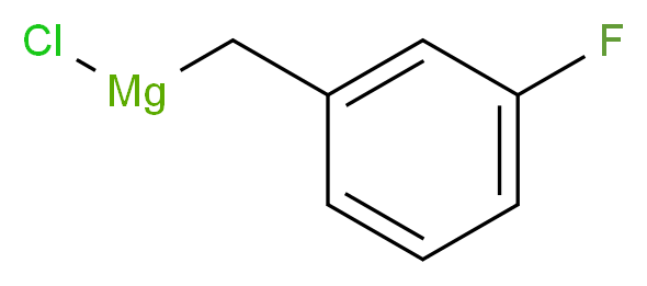 3-Fluorobenzylmagnesium chloride 0.25M solution in diethyl ether_分子结构_CAS_64168-34-9)