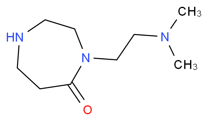 4-[2-(dimethylamino)ethyl]-1,4-diazepan-5-one_分子结构_CAS_661470-47-9)