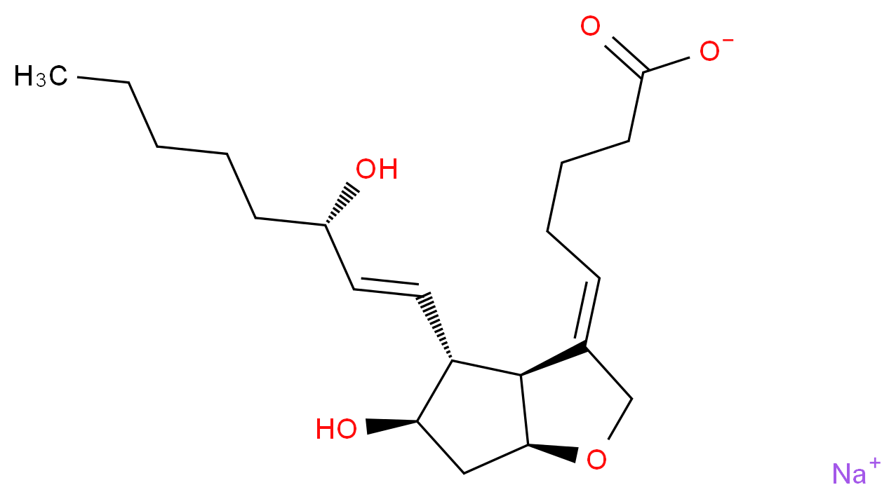 Prostaglandin I2 sodium salt_分子结构_CAS_61849-14-7)