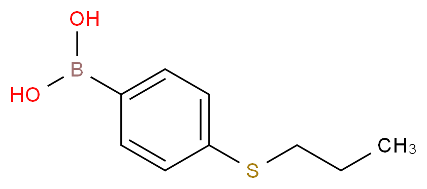 4-PROPYLSULFANYLPHENYLBORONIC ACID_分子结构_CAS_279261-73-3)