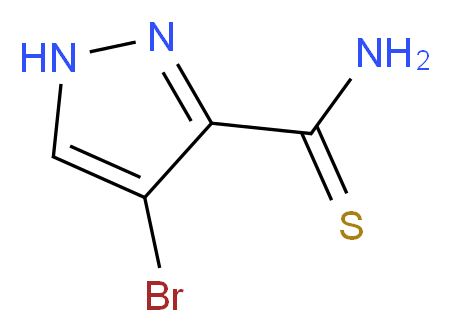 4-bromo-1H-pyrazole-3-carbothioamide_分子结构_CAS_289504-61-6)