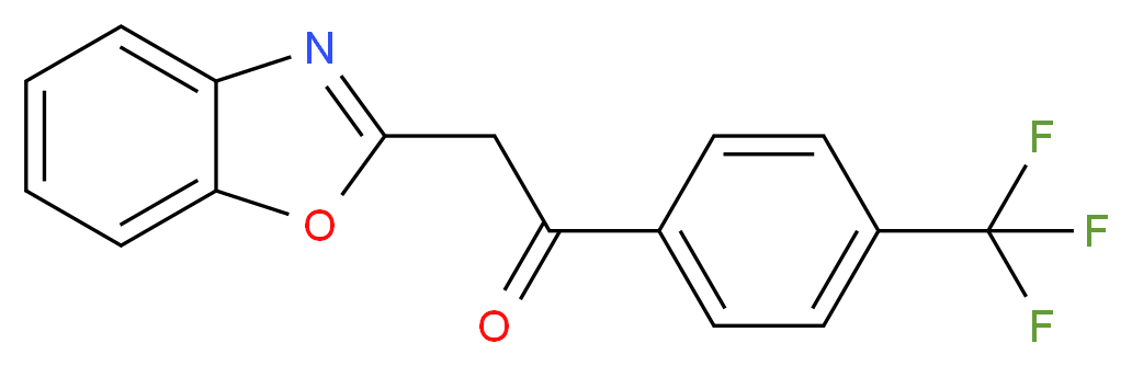 2-(1,3-Benzoxazol-2-yl)-1-[4-(trifluoromethyl)phenyl]ethanone_分子结构_CAS_)