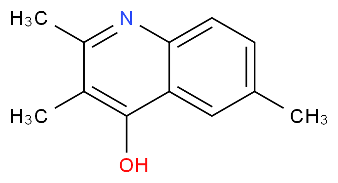 2,3,6-trimethylquinolin-4-ol_分子结构_CAS_1447-42-3