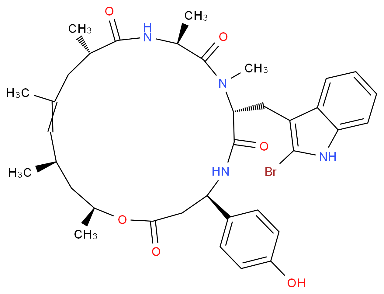 Jasplakinolide_分子结构_CAS_)