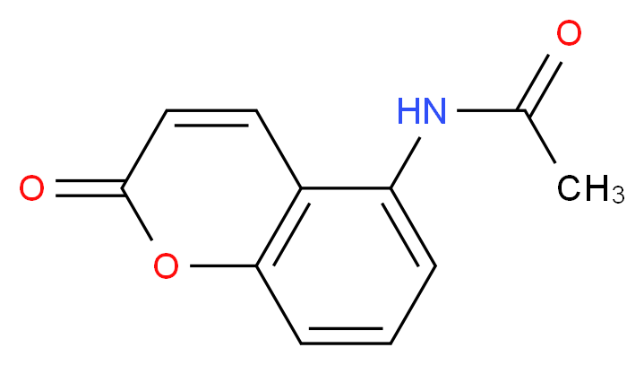 N-(2-oxo-2H-chromen-5-yl)acetamide_分子结构_CAS_99972-56-2