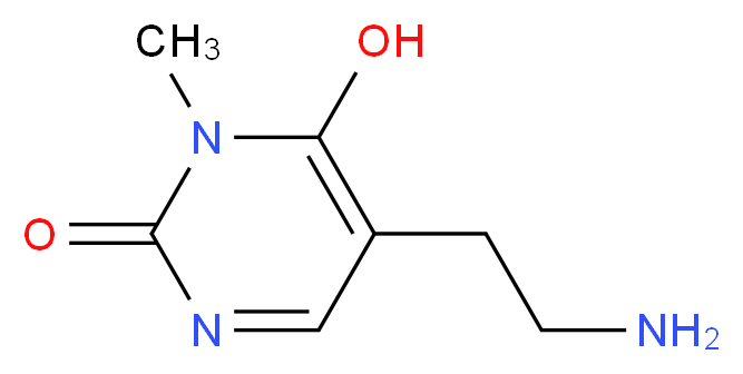 5-(2-aminoethyl)-6-hydroxy-1-methyl-2(1H)-pyrimidinone_分子结构_CAS_1142201-84-0)