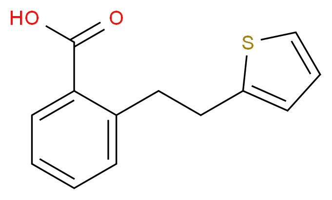 2-[2-(thiophen-2-yl)ethyl]benzoic acid_分子结构_CAS_1622-54-4